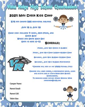 Mini Cheer Kids Camp